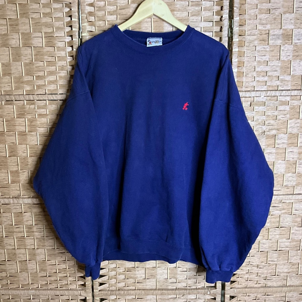 Vintage 90s Disney World Mickey Mouse Embroidered‎ Crewneck Sweatshirt XX Large